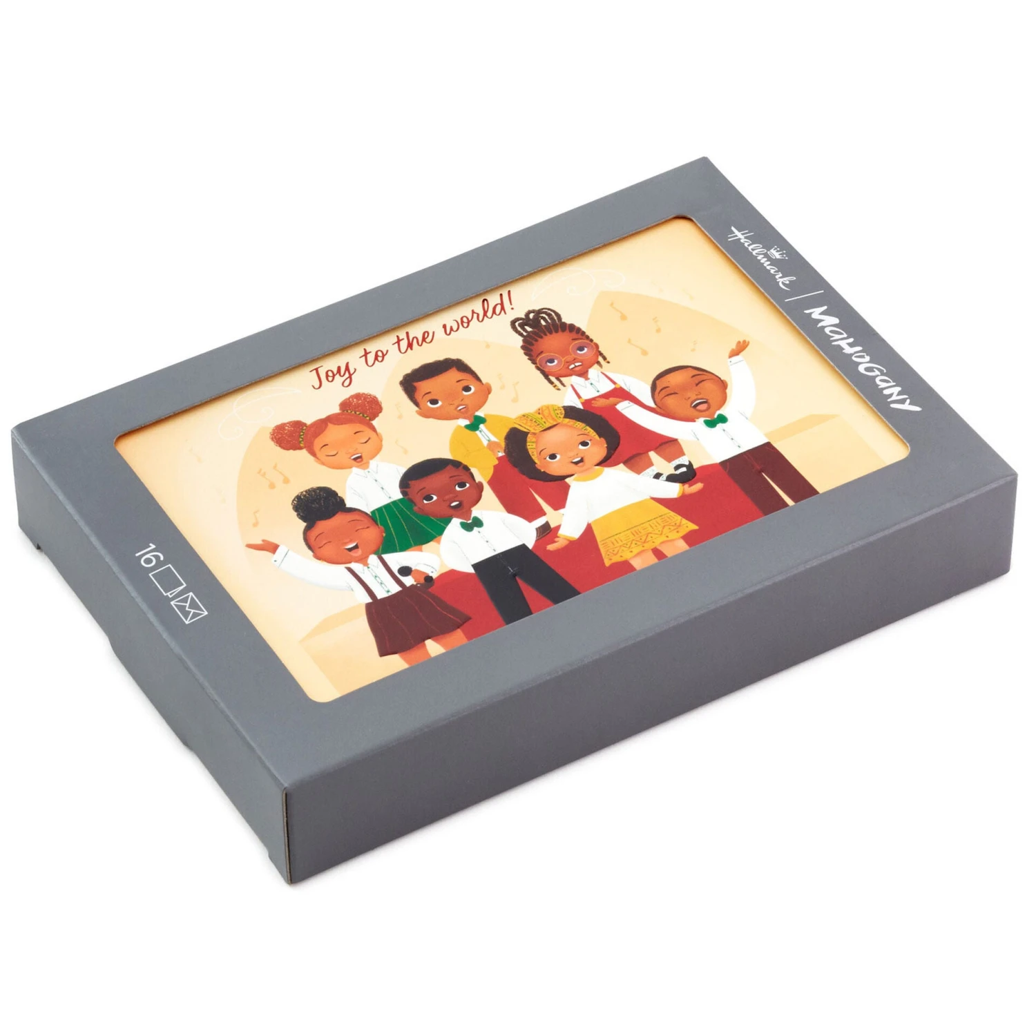Hallmark Joyful Children's Choir Boxed Christmas Cards, Pack Of 16 1 Hallmark Joyful Children's Choir Boxed Christmas Cards, Pack Of 16
