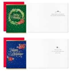 Hallmark Festive Folk Art Boxed Christmas Cards Assortment, Pack Of 40 5 Hallmark Festive Folk Art Boxed Christmas Cards Assortment, Pack Of 40 -Monogram Shop 0001BXX1027 3