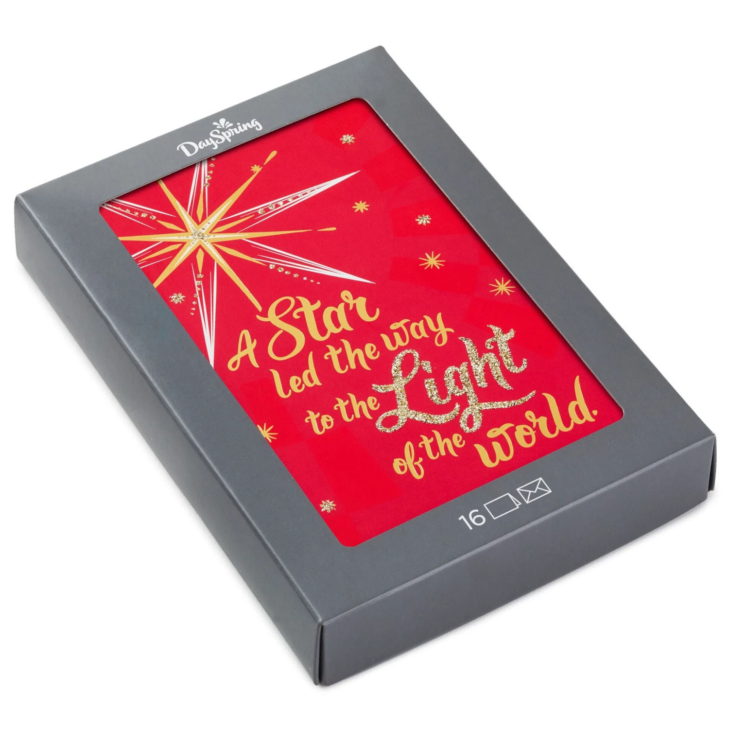 Hallmark A Star Led The Way Religious Boxed Christmas Cards, Pack Of 16 1 Hallmark A Star Led The Way Religious Boxed Christmas Cards, Pack Of 16