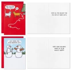 Hallmark Humorous Holiday Characters Boxed Christmas Cards Assortment, Pack Of 16 -Monogram Shop 0001SBX1009 3