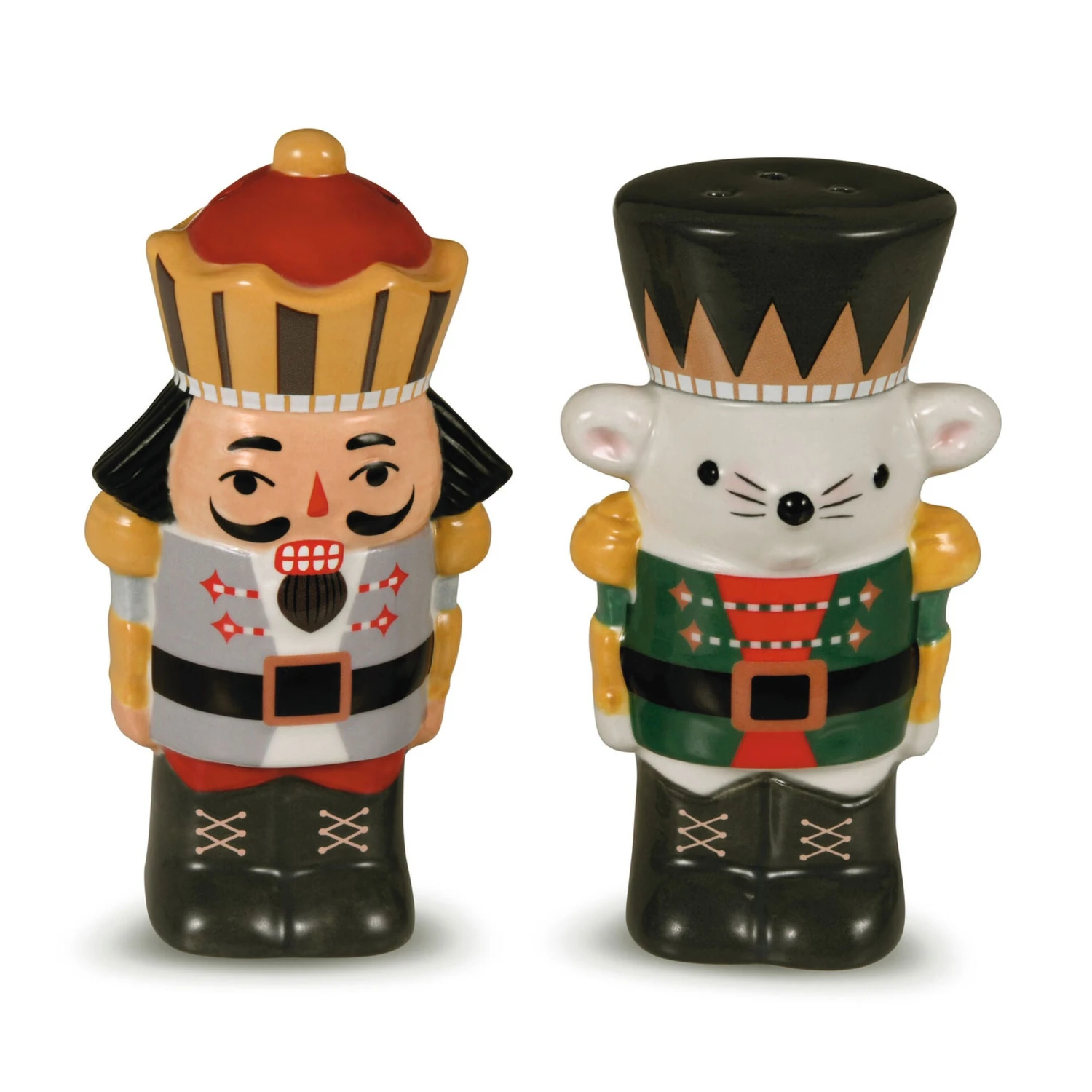 Hallmark Nutcracker Ballet Christmas Salt And Pepper Shakers, Set Of 2 1 Hallmark Nutcracker Ballet Christmas Salt And Pepper Shakers, Set Of 2