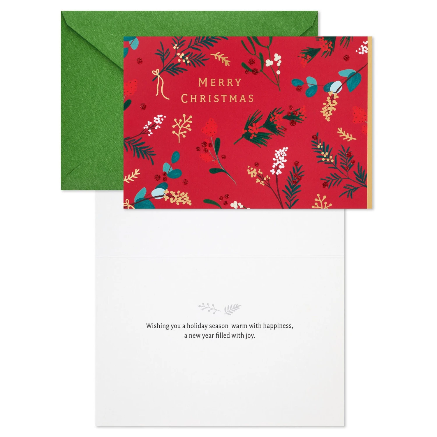 Hallmark Holiday Berries And Greenery Boxed Christmas Cards, Pack Of 16 2 Hallmark Holiday Berries And Greenery Boxed Christmas Cards, Pack Of 16 - Image 2