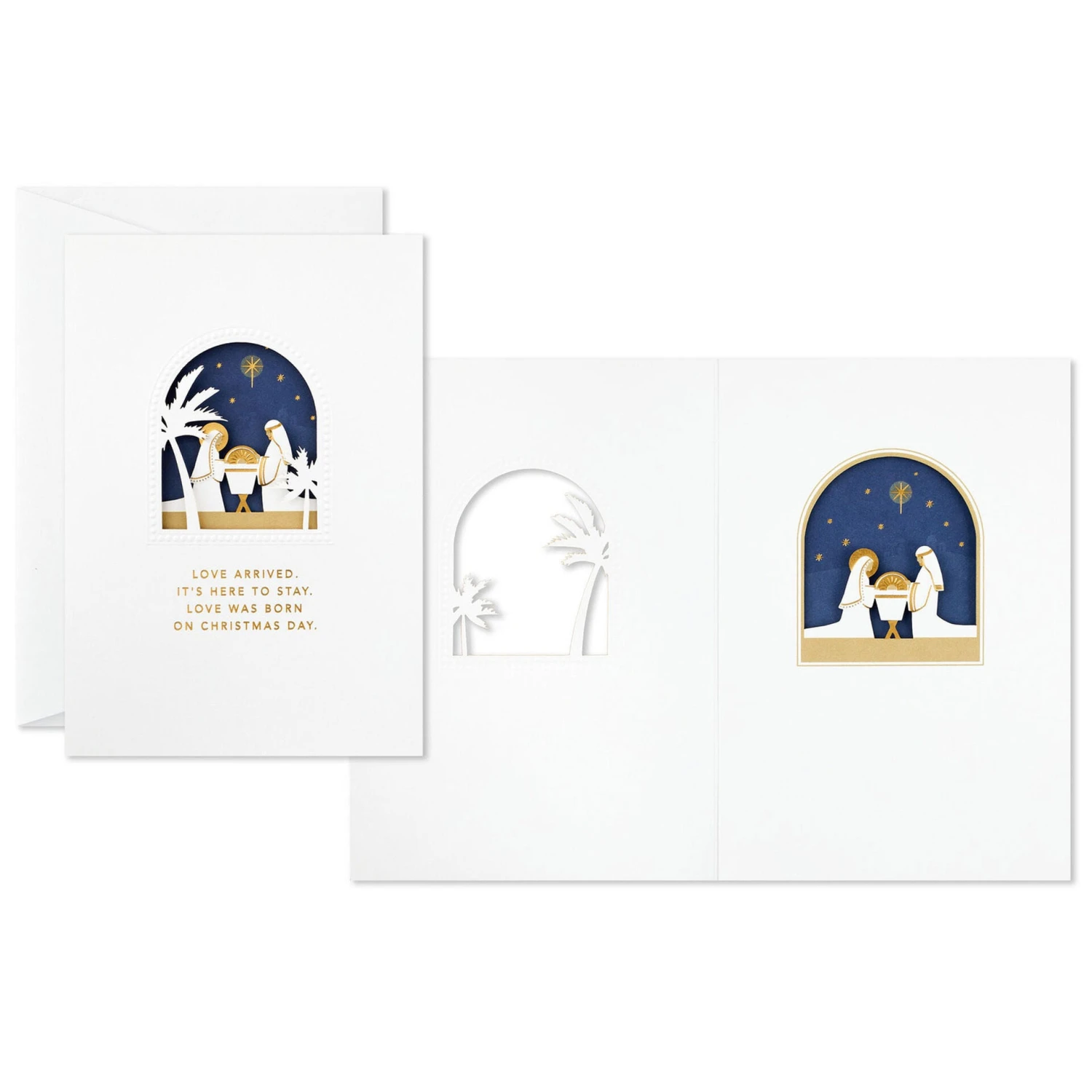 Hallmark Holy Family Nativity Boxed Christmas Cards, Pack Of 12 2 Hallmark Holy Family Nativity Boxed Christmas Cards, Pack Of 12 - Image 2