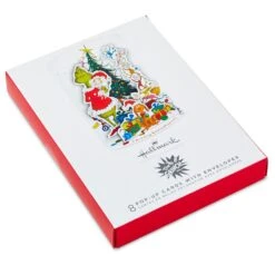 Hallmark Dr. Seuss's How The Grinch Stole Christmas 3D Pop-Up Boxed Christmas Cards, Pack Of 8