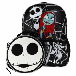 The Nightmare Before Christmas Jack & Sally Insulated Lunch Tote And Backpack Set