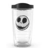 Disney Nightmare Before Christmas Jack Face 16 Oz Tervis Tumbler With Black Lid