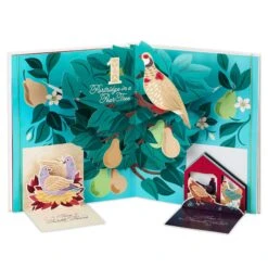 Hallmark The 12 Days Of Christmas Large Pop-Up Book With Sound -Monogram Shop 1KCX1077 3