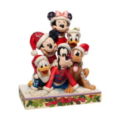 Disney Jim Shore Piled High With Holiday Cheer Christmas Mickey And Friends Figurine