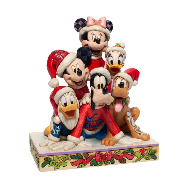 Disney Jim Shore Piled High With Holiday Cheer Christmas Mickey And Friends Figurine 1 Disney Jim Shore Piled High With Holiday Cheer Christmas Mickey And Friends Figurine