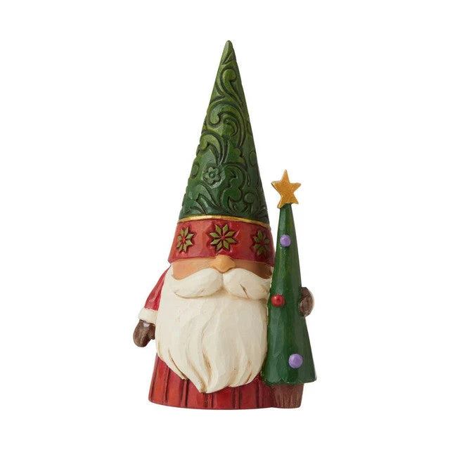 Jim Shore Christmas Gnome With Tree Tree-mendous Tidings Figurine 1 Jim Shore Christmas Gnome With Tree Tree-mendous Tidings Figurine