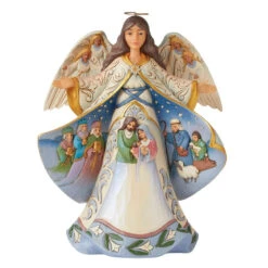 Jim Shore Heartwood Creek Christmas Miracle Open Coat Nativity Angel