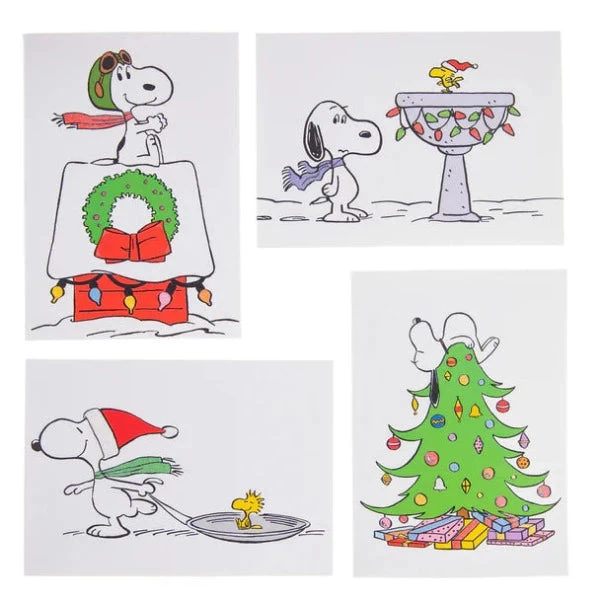 Snoopy As Christmas Tree Topper Assorted Petite Holiday Box Card 2 Snoopy As Christmas Tree Topper Assorted Petite Holiday Box Card - Image 2