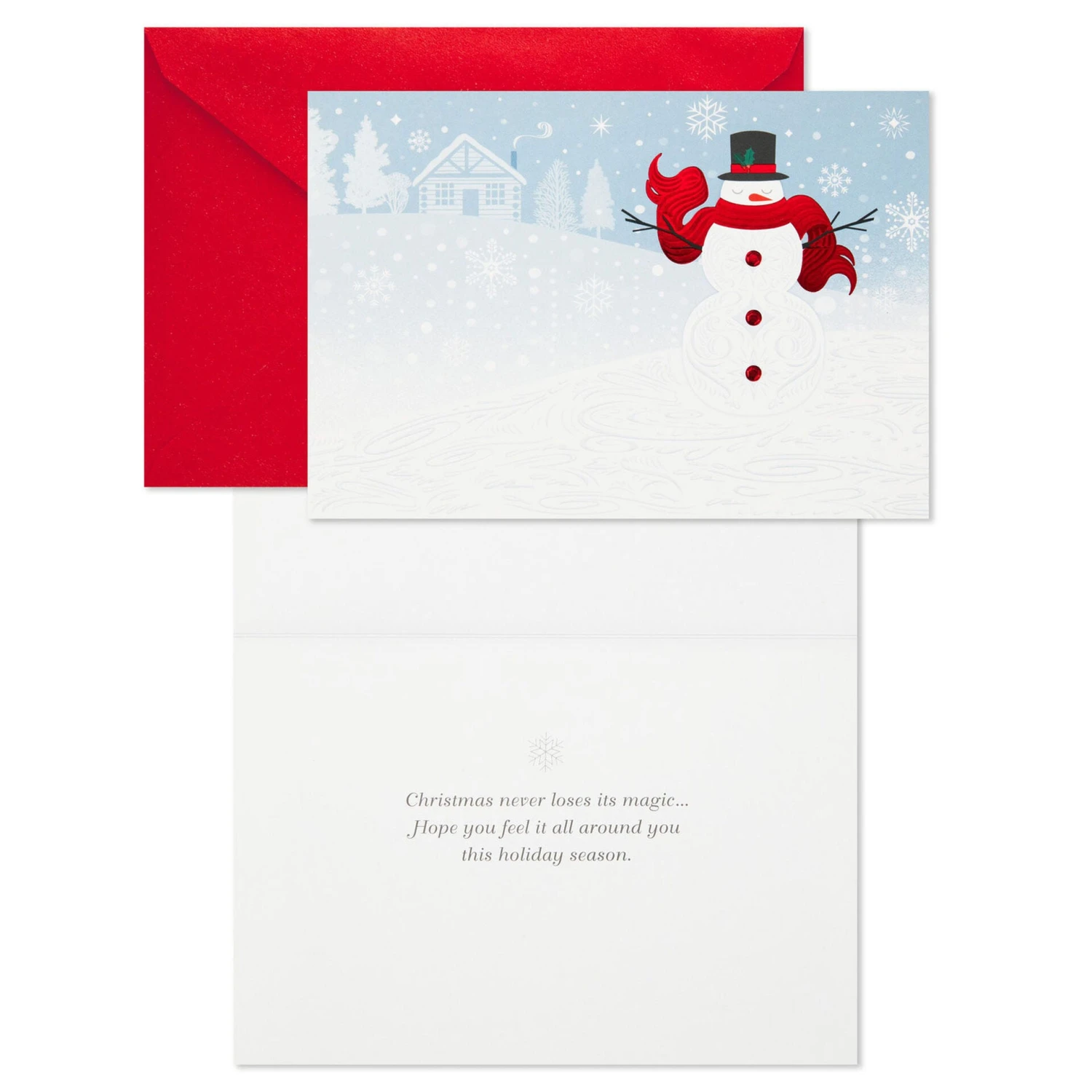 Hallmark Cozy Snowman And Flurries Boxed Christmas Cards, Pack Of 40 2 Hallmark Cozy Snowman And Flurries Boxed Christmas Cards, Pack Of 40 - Image 2
