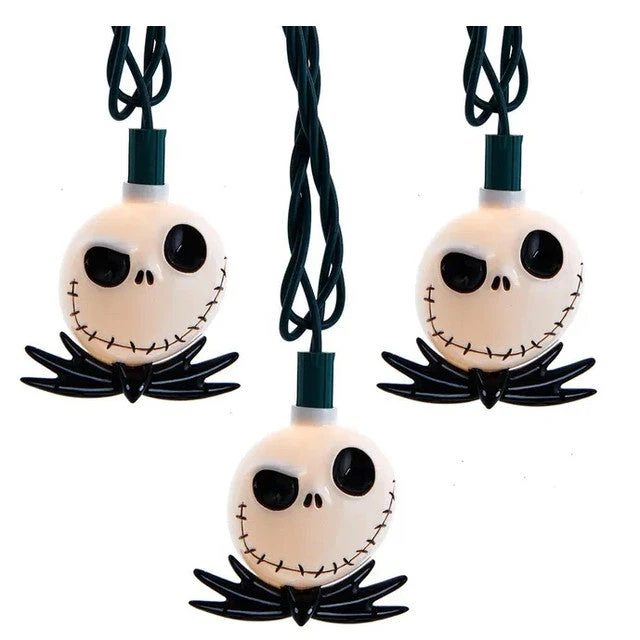 Disney© Nightmare Before Christmas Jack Skellington Head10-Light Set 1 Disney© Nightmare Before Christmas Jack Skellington Head10-Light Set