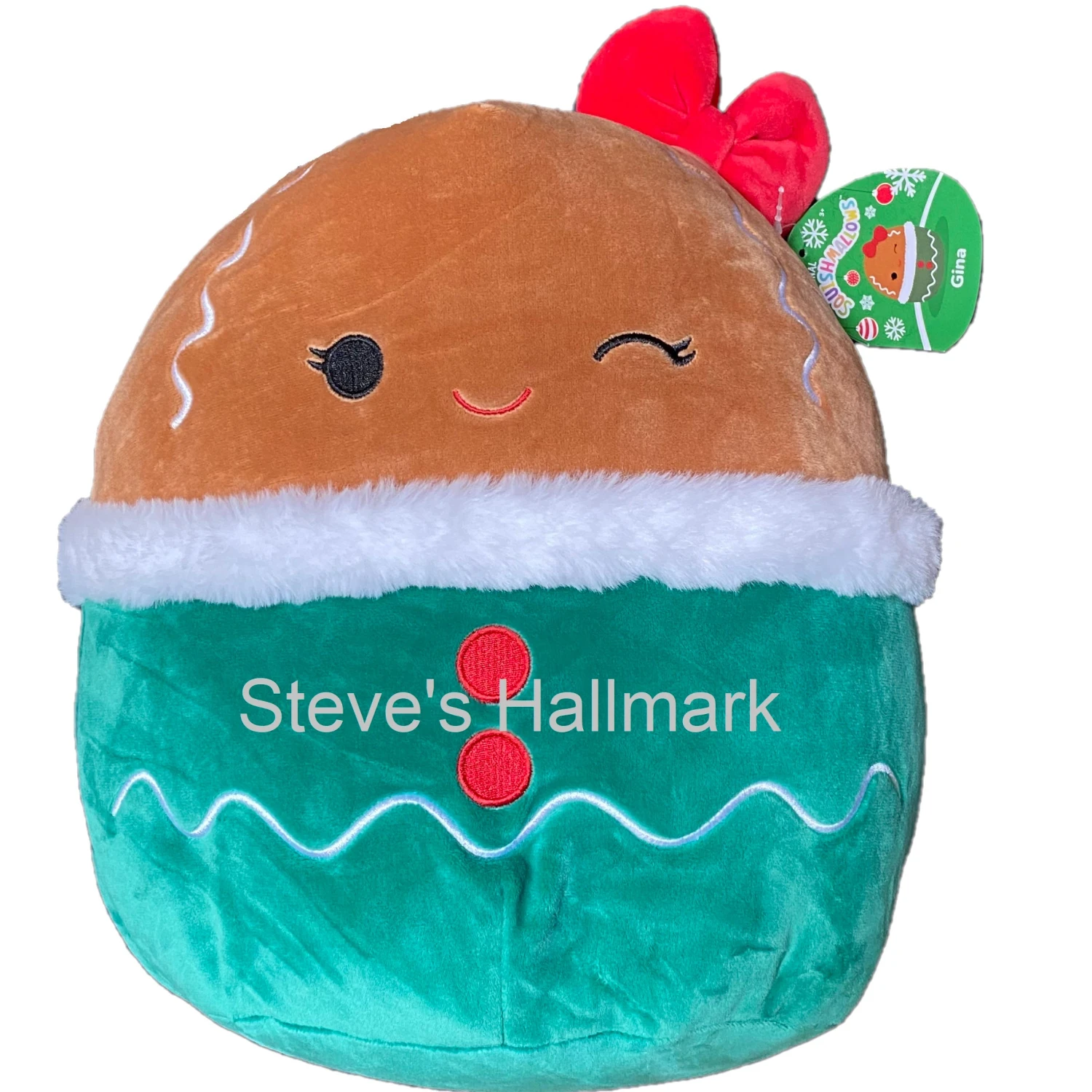 Christmas Squishmallow Gina The Gingerbread Girl 12" Stuffed Plush By Kelly Toy 1 Christmas Squishmallow Gina The Gingerbread Girl 12" Stuffed Plush By Kelly Toy