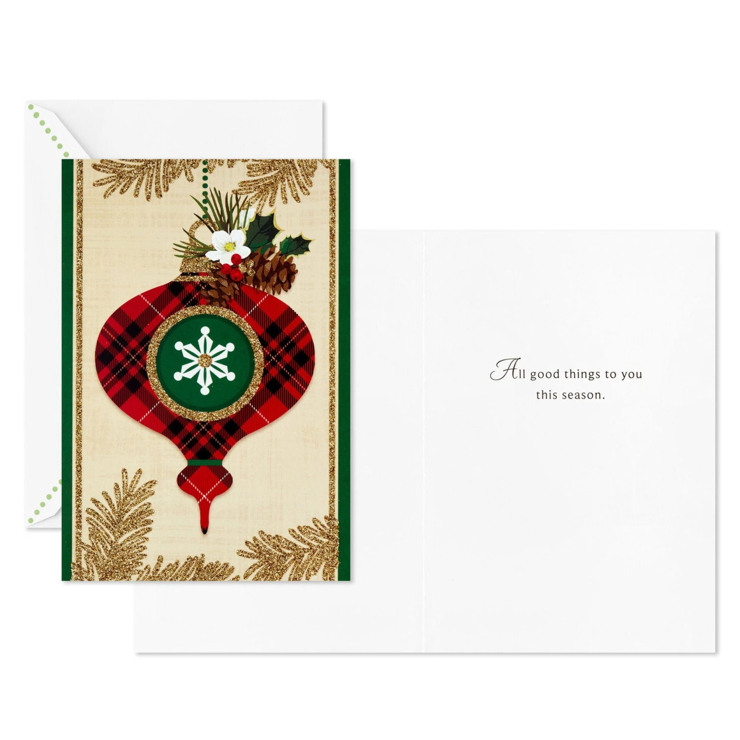 Hallmark Holly And Ornament Boxed Christmas Cards, Pack Of 40 3 Hallmark Holly And Ornament Boxed Christmas Cards, Pack Of 40 - Image 3