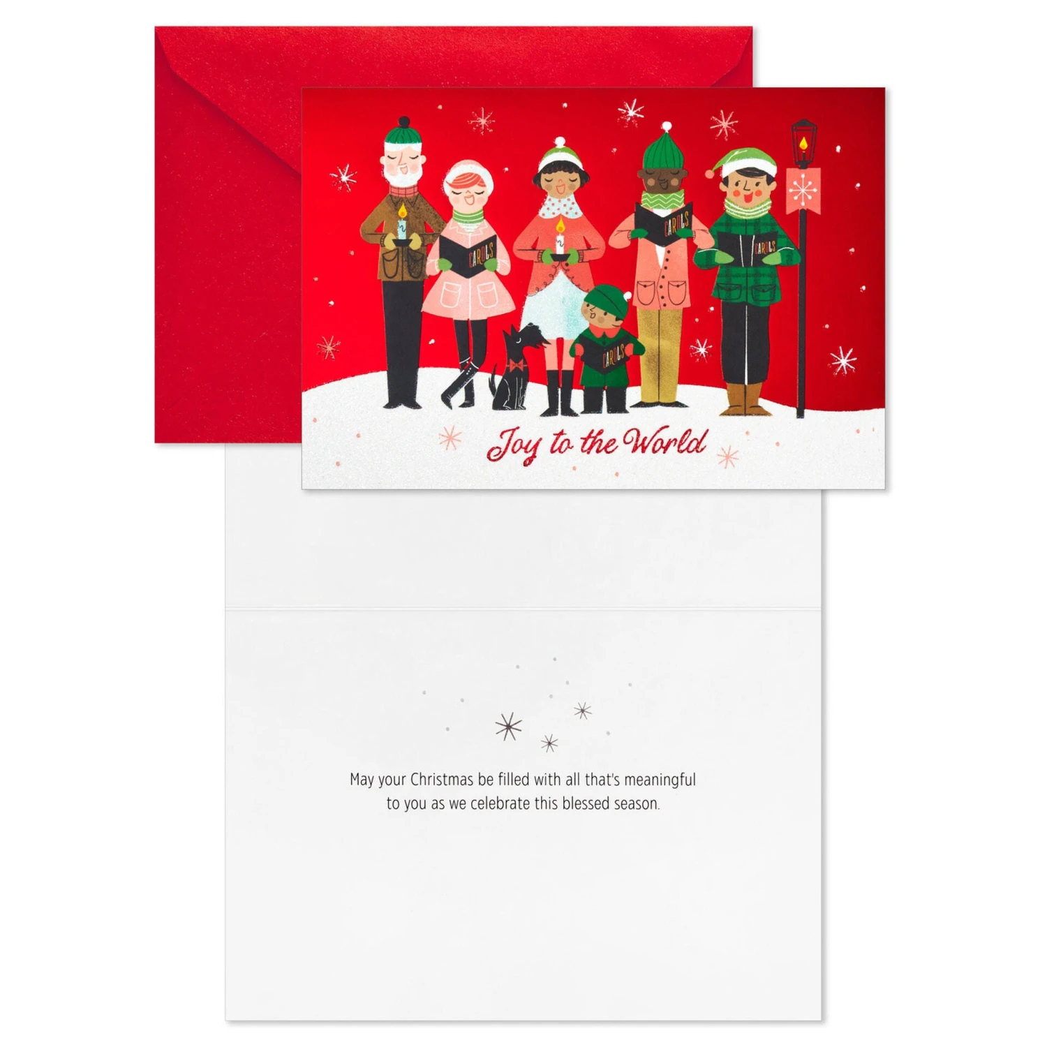 Hallmark Joyful Carolers Boxed Christmas Cards, Pack Of 16 2 Hallmark Joyful Carolers Boxed Christmas Cards, Pack Of 16 - Image 2