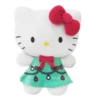 10.5" Sanrio Hello Kitty In Christmas Tree Green Dress Stuffed Plush