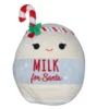 Christmas Squishmallow Arlene Milk For Santa With Candy Cane 12" Stuffed Plush By Kelly Toy