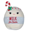 Christmas Squishmallow Arlene Milk For Santa With Candy Cane 5" Stuffed Plush By Kelly Toy