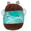 Christmas Squishmallow Revna The Mint Swirl Ice Cream Sandwich With Earmuffs 8" Stuffed Plush By Kelly Toy