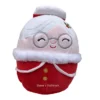 Christmas Squishmallow Nicolette Corduroy Mrs. Claus With Holly In Hair 8" Stuffed Plush By Kelly Toy