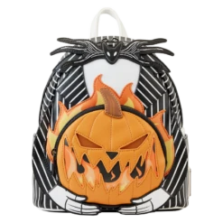 Loungefly Disney Nightmare Before Christmas Jack Pumpkin Glow Head Mini Backpack