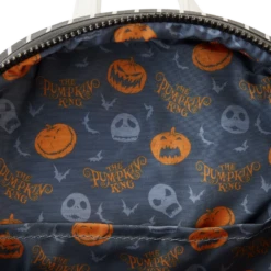 Loungefly Disney Nightmare Before Christmas Jack Pumpkin Glow Head Mini Backpack -Monogram Shop WDBK3279 LFDISNEYNIGHTMAREBEFORECHRISTMASJACKPUMPKINHEADMINIBACKPACK2539INSIDE