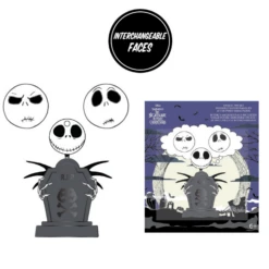 Loungefly Disney Tim Burton's The Nightmare Before Christmas Jack Skellington Mixed Emotions Collector Pin Set With Interchangeable Faces