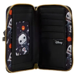 Disney Loungefly Nightmare Before Christmas Pop Jack Skellington House Ziparound Wallet -Monogram Shop WDWA2222 5