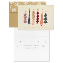 Monogram Shop -Monogram Shop Whimsical Trees Boxed Christmas Cards 1XPX1401 03