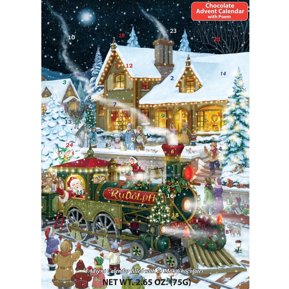 Whistle Stop With Poem Christmas Chocolate Advent Calendar 1 Whistle Stop With Poem Christmas Chocolate Advent Calendar