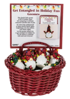 Entangled In Holiday Lights Christmas Gnome Token Charm -Monogram Shop ex20423