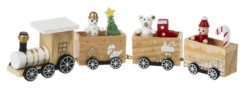 Christmas Train Figurines, 8.25" -Monogram Shop ex28015 c