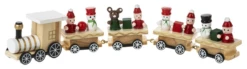 Christmas Train Figurines, 10" 5 Christmas Train Figurines, 10" -Monogram Shop ex28016 c
