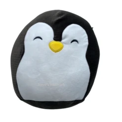 Christmas Squishmallow Luna Corduroy Black And White Penguin 5" Stuffed Plush By Kelly Toy