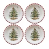 Spode Candy Cane Christmas Tree Lunch/Dessert Paper Plate Pack Of 8