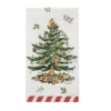 Spode Candy Cane Christmas Tree Guest Towel / Dinner Napkin Pack Of 16