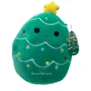 Christmas Squishmallow Leama Corduroy Christmas Tree With Gold Star 5" Stuffed Plush By Kelly Toy